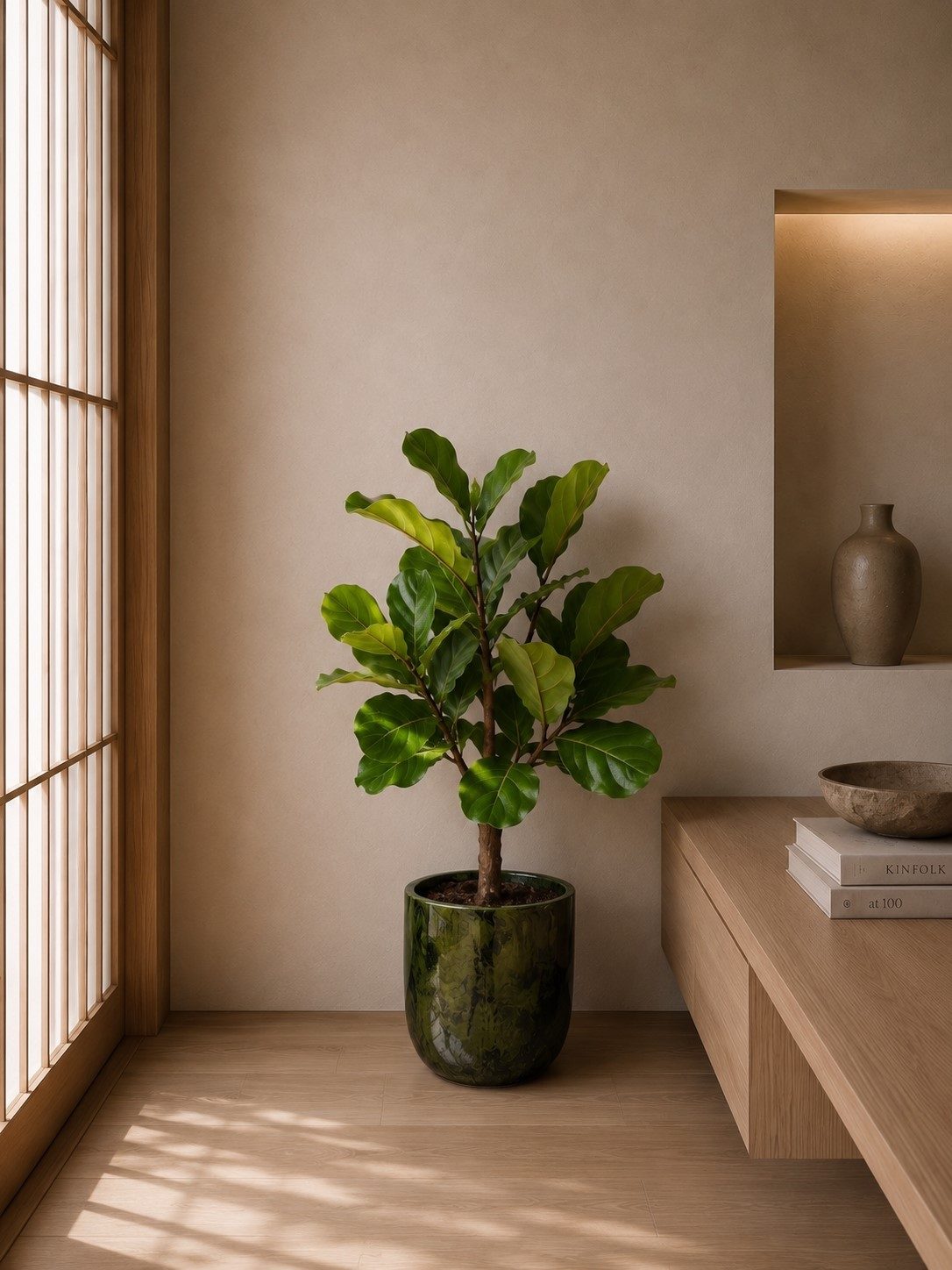 Ficus Lyrata vertakt – 130 cm Ficus Lyrata vertakt – 130 cm