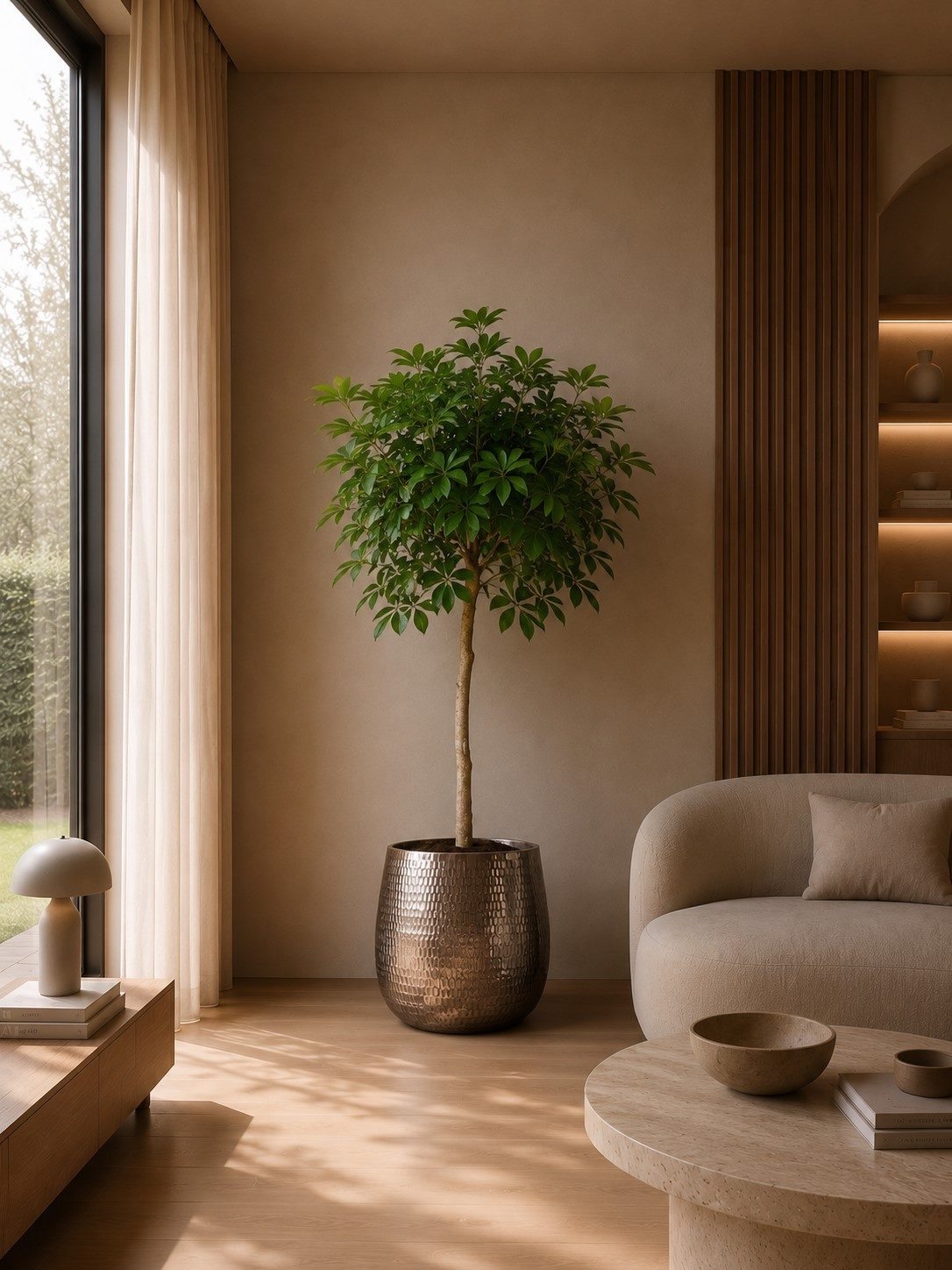 Schefflera (Vingerplant) op stam - 170 cm